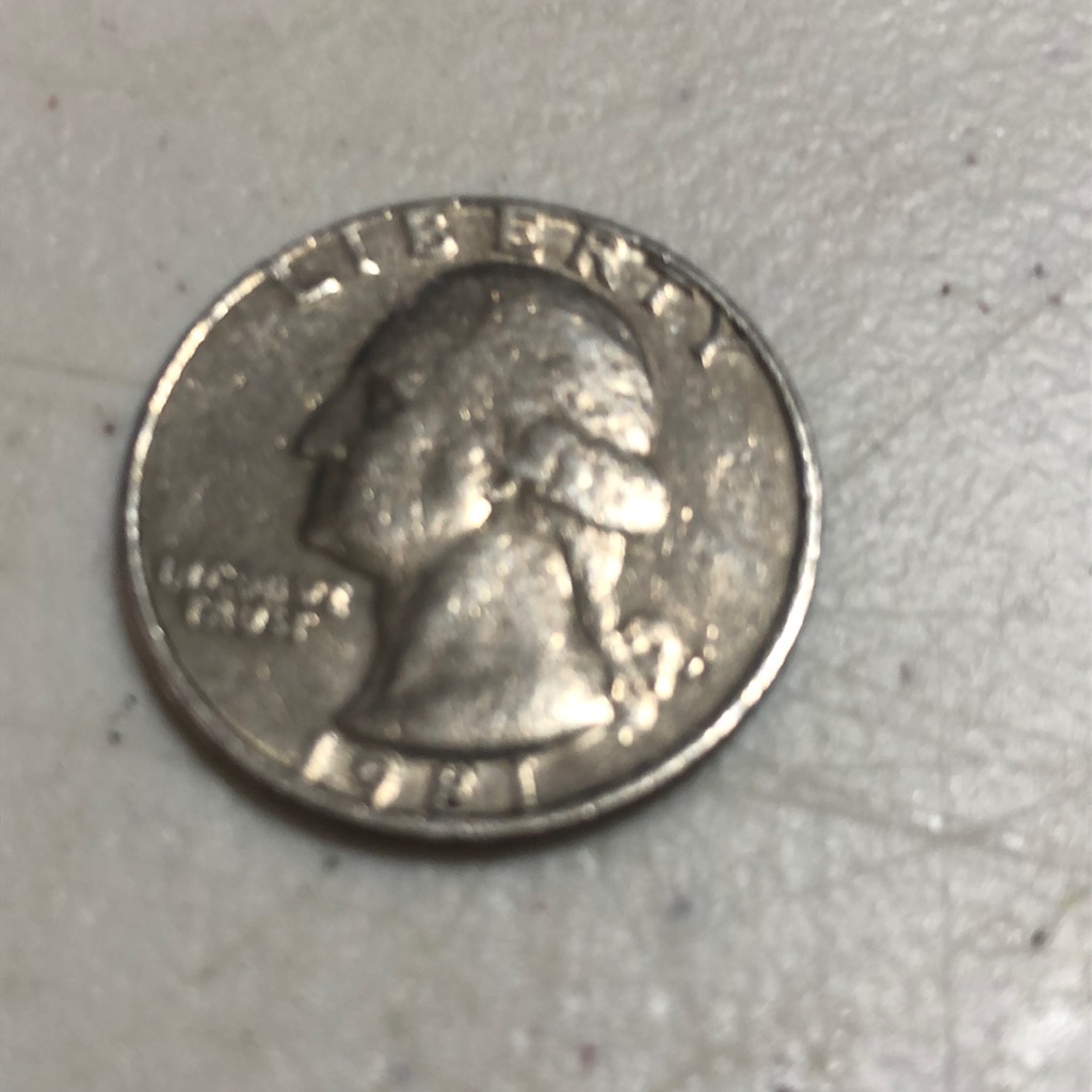 1981 P Mint Mark Error Mark